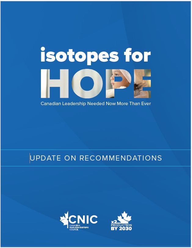 Isotopes for Hope Update report cover.